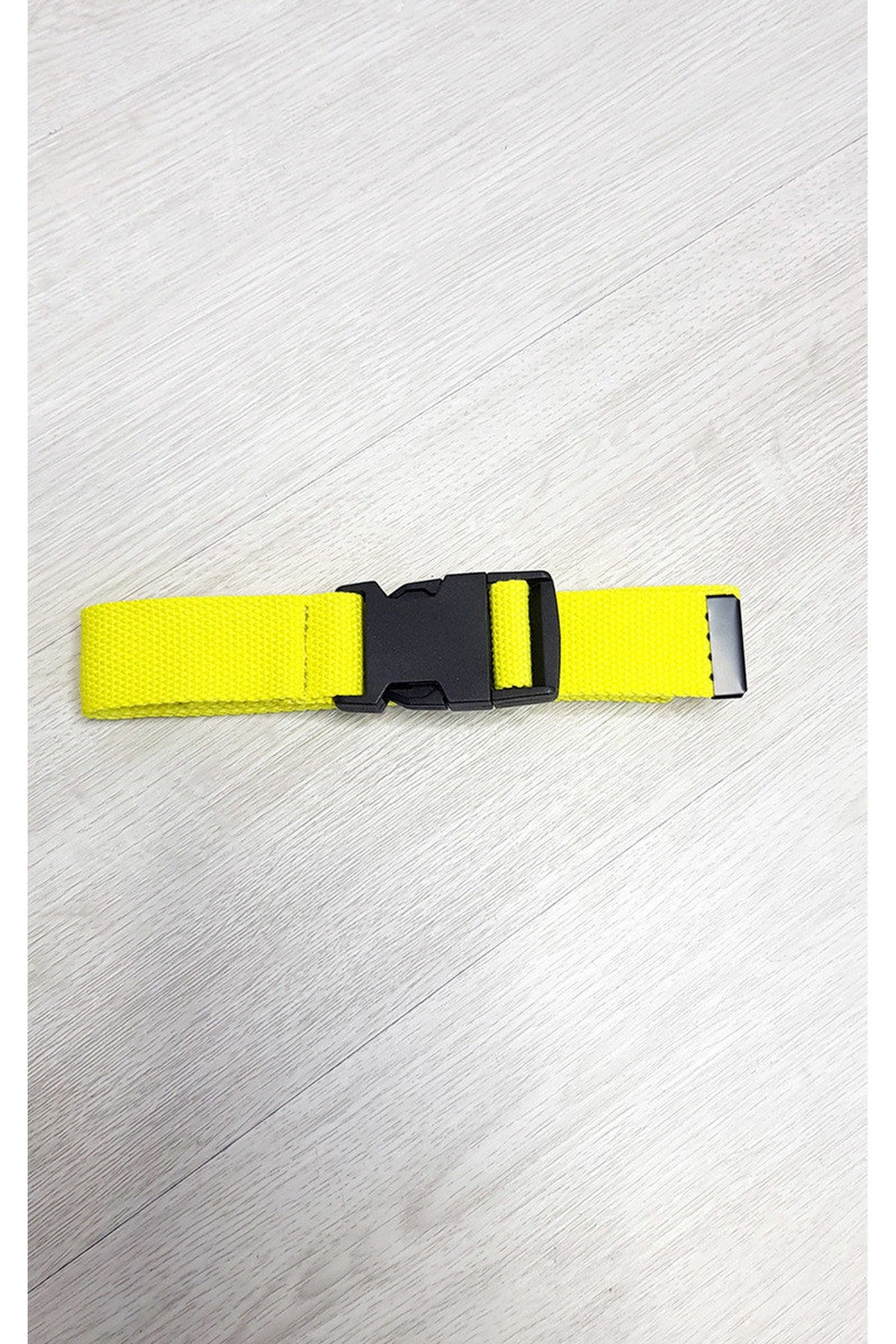Ally Fabric Buckle Belt - NEON YELLOW