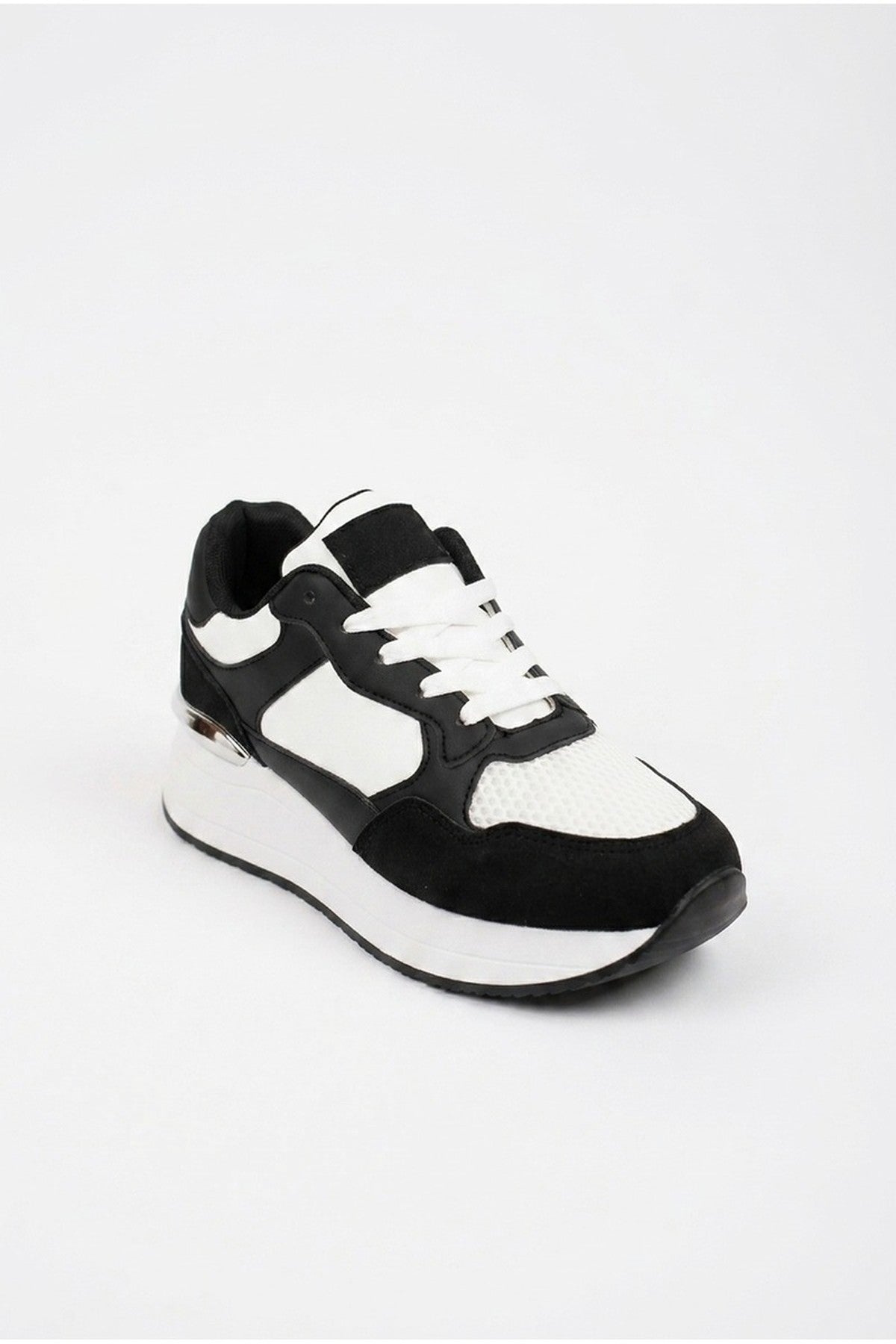 Amber Womens Chunky Platform Trainers - Black