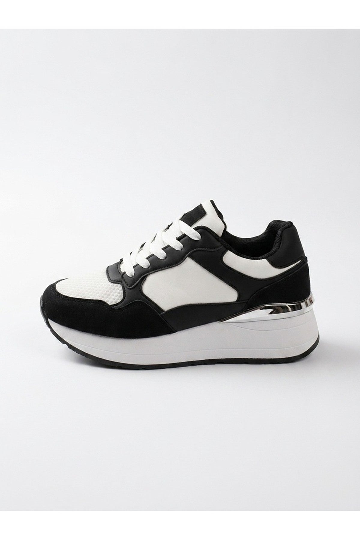 Amber Womens Chunky Platform Trainers - Black