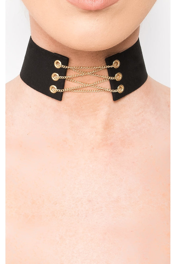 Kris Corset Choker - BLACK