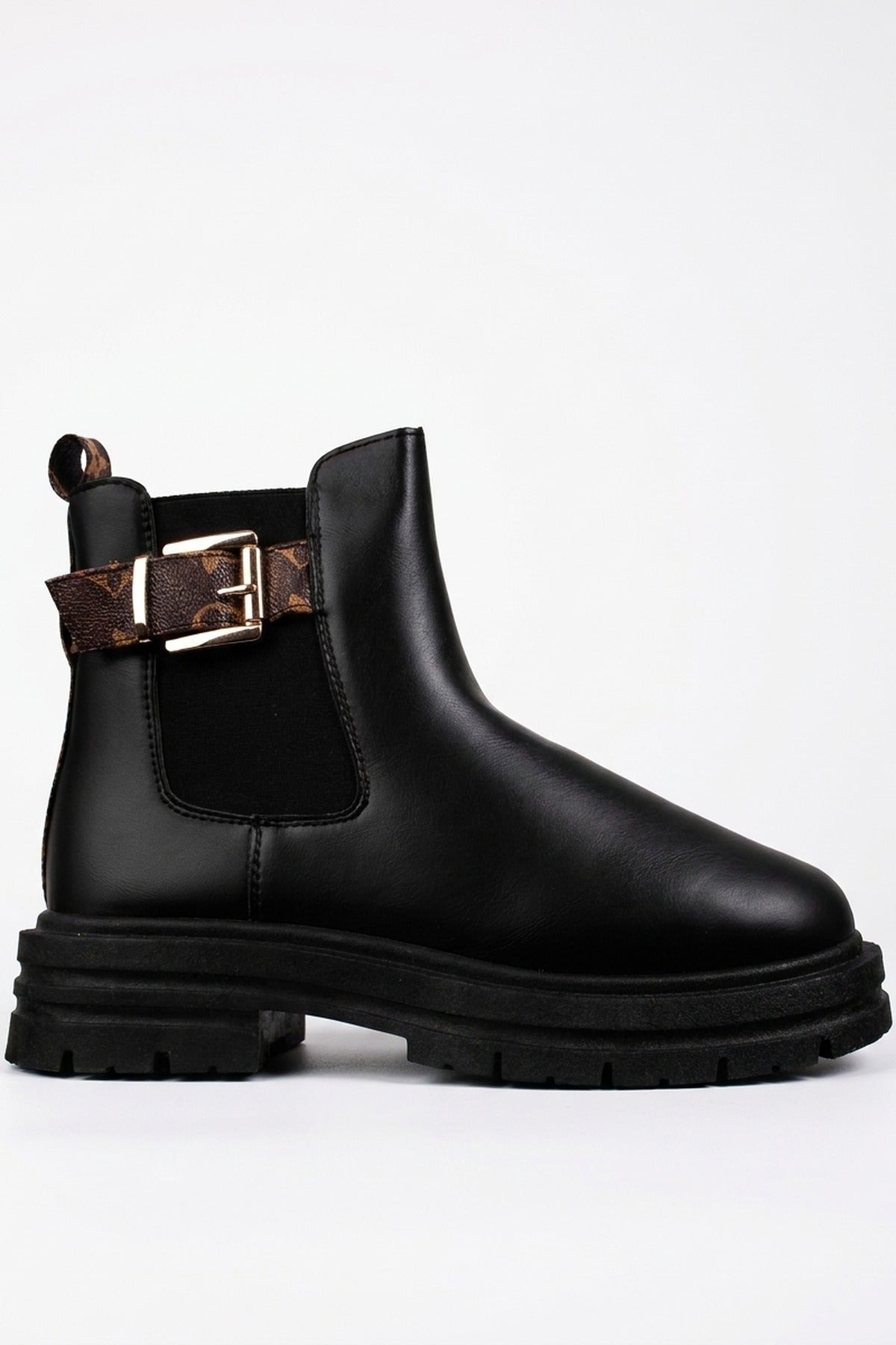 Zosia Chunky Sole Chelsea Boots - Black