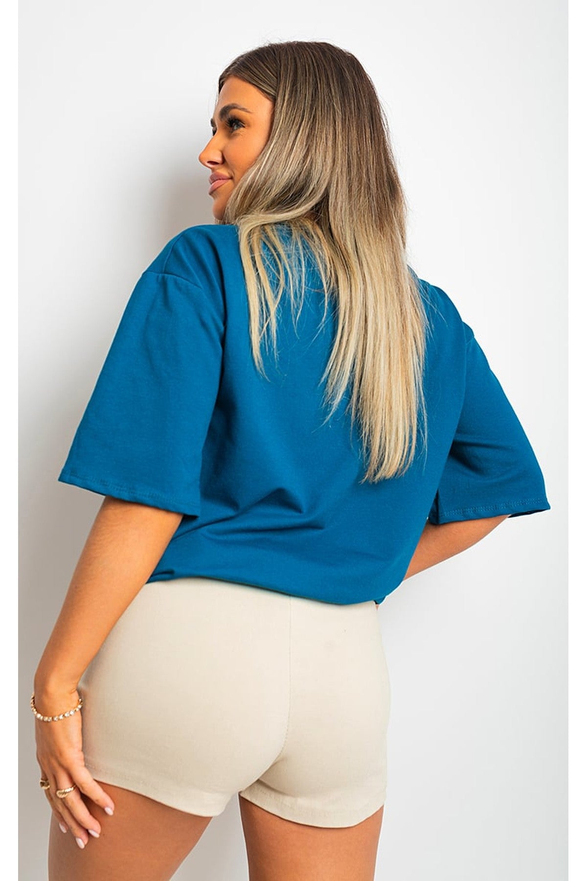 Camryn Oversized Cargo T-shirt - Teal