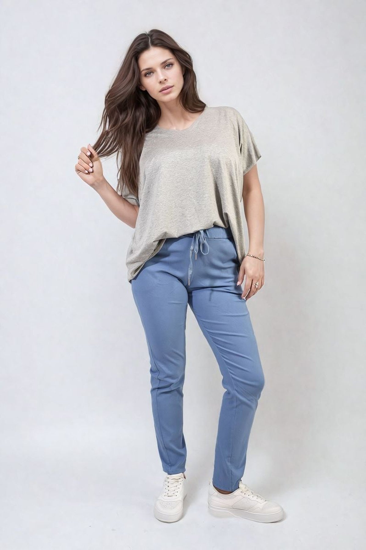 Delilah Casual Drawstring Trousers - Jeans