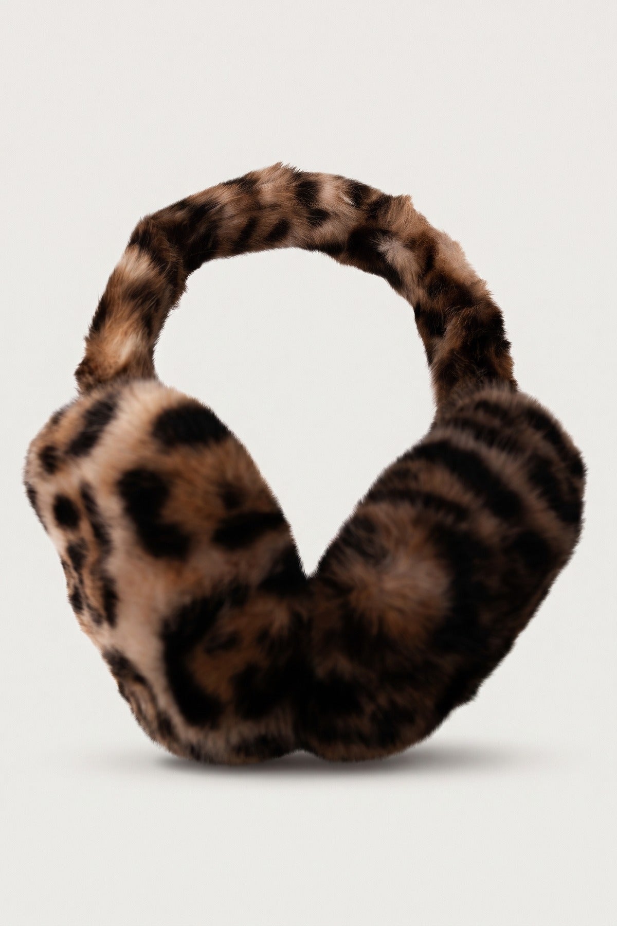 Oliwia Faux Fur Leopard Print Earmuffs - Leopard