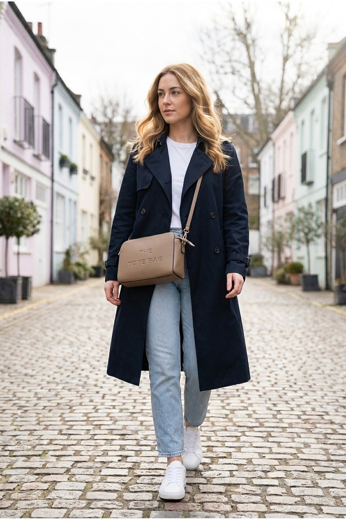 Saoirse Pebbled Faux Leather Camera Bag - Khaki