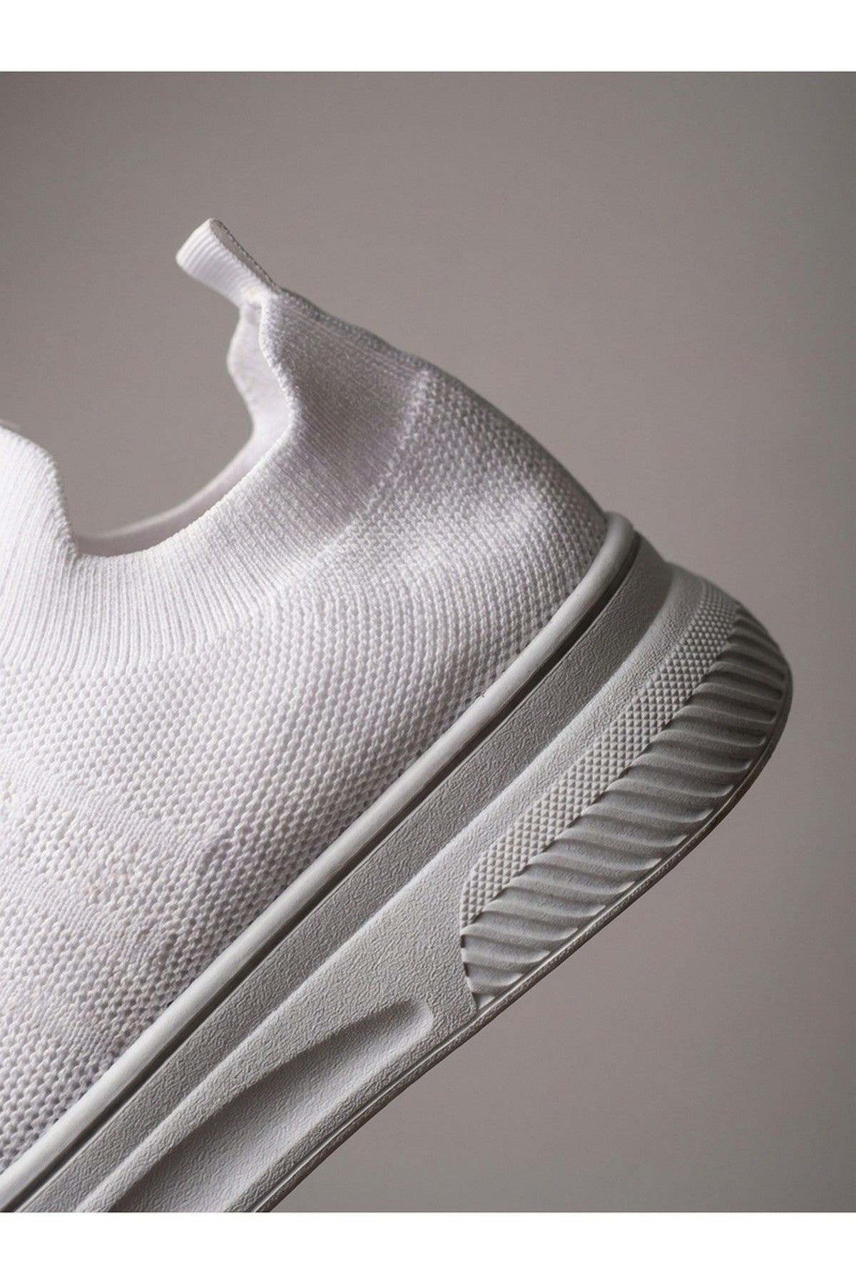 Grace Knit Slip On Trainers - White