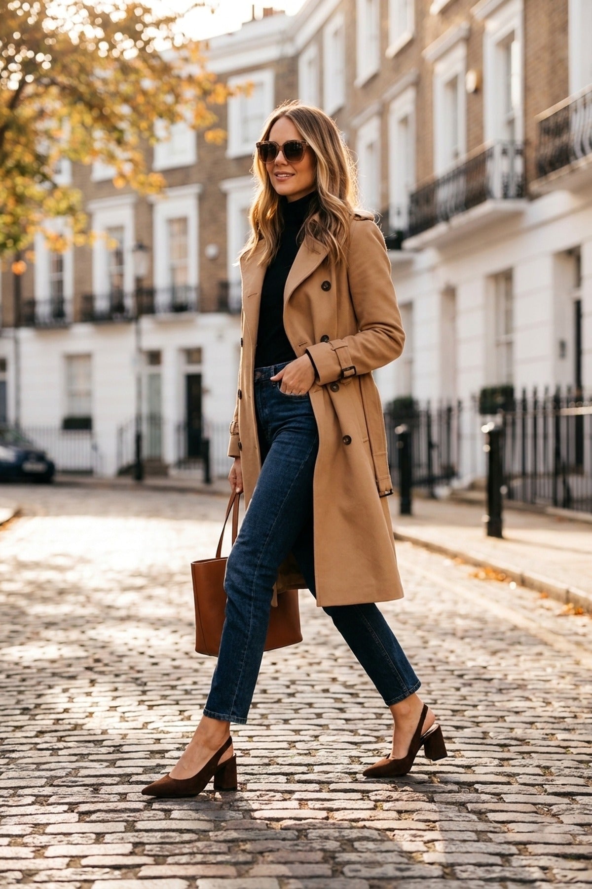 Saoirse Faux Suede Pointed Toe Heels - Brown