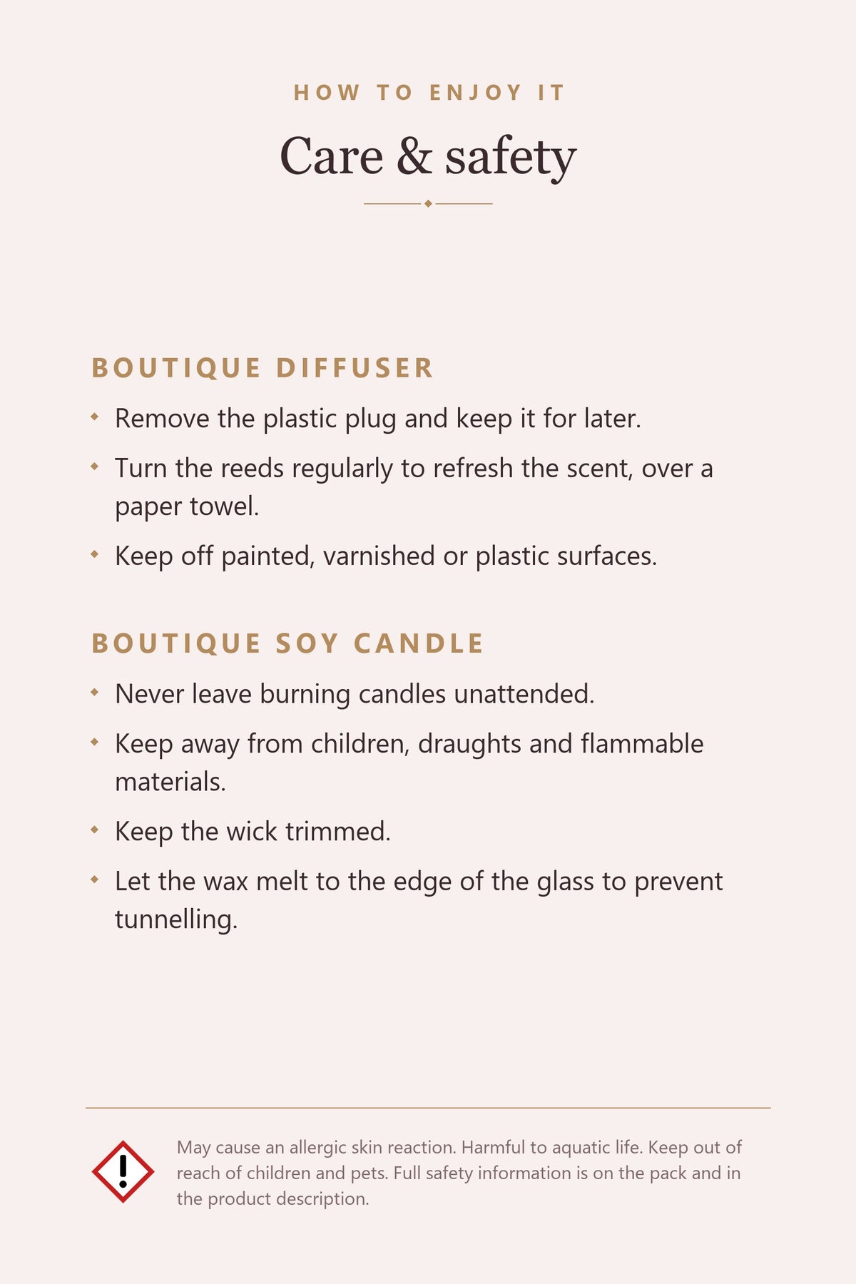 Hearts Designs Reed Diffuser & Candle Gift Box