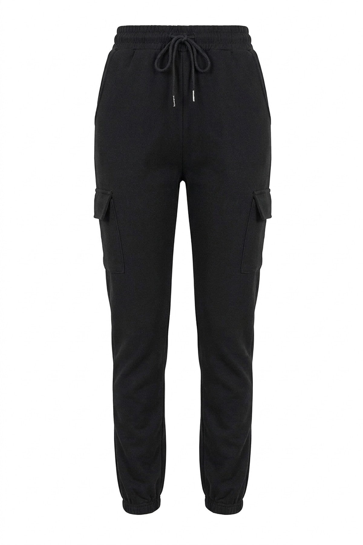 Holly Fleece Lined Cargo Pocket Trouser With Drawstring - NAVY_wb