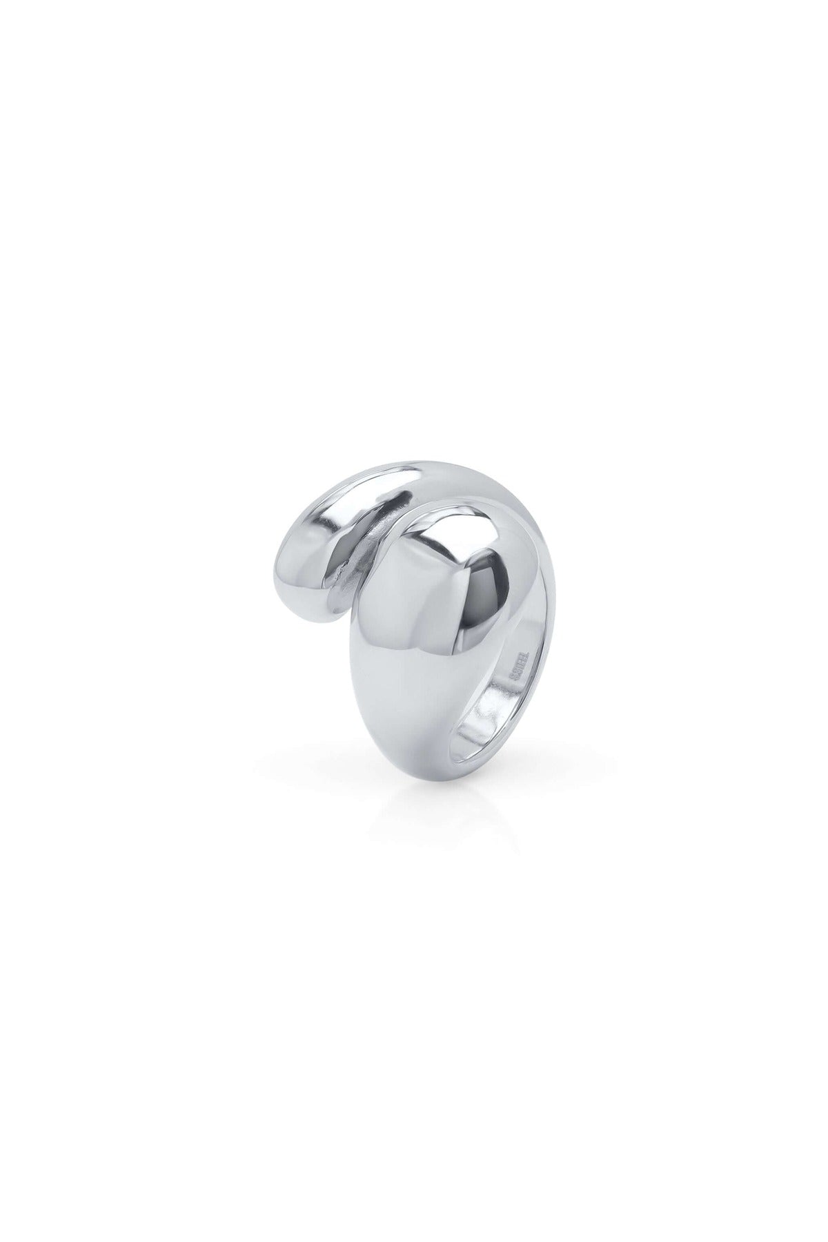 Inaya Sculptural Open Dome Ring - Silver