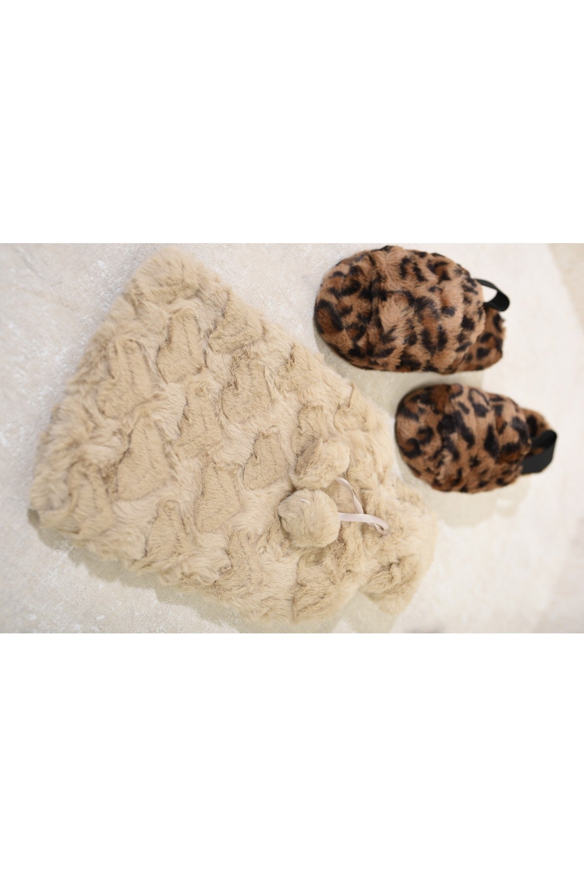 Ivy Faux Fur Hot Water Bottle - Mocha