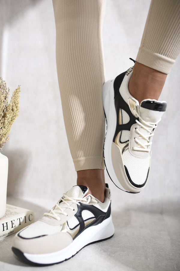 Janessa Low-top Lace-up Trainers - Black