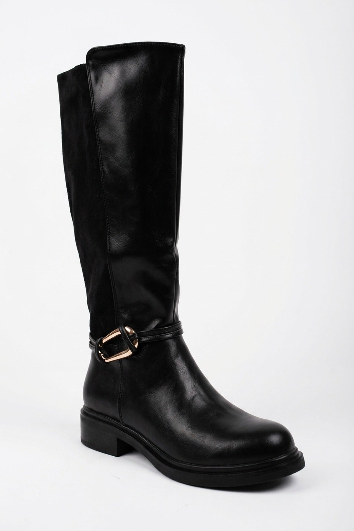 Saoirse Knee High Boots - Black