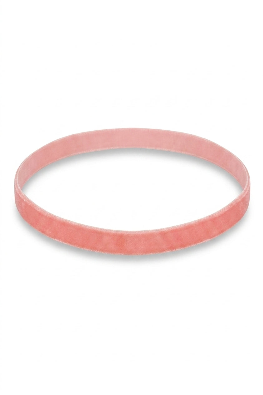 Lidia Suede Choker - Coral_wb