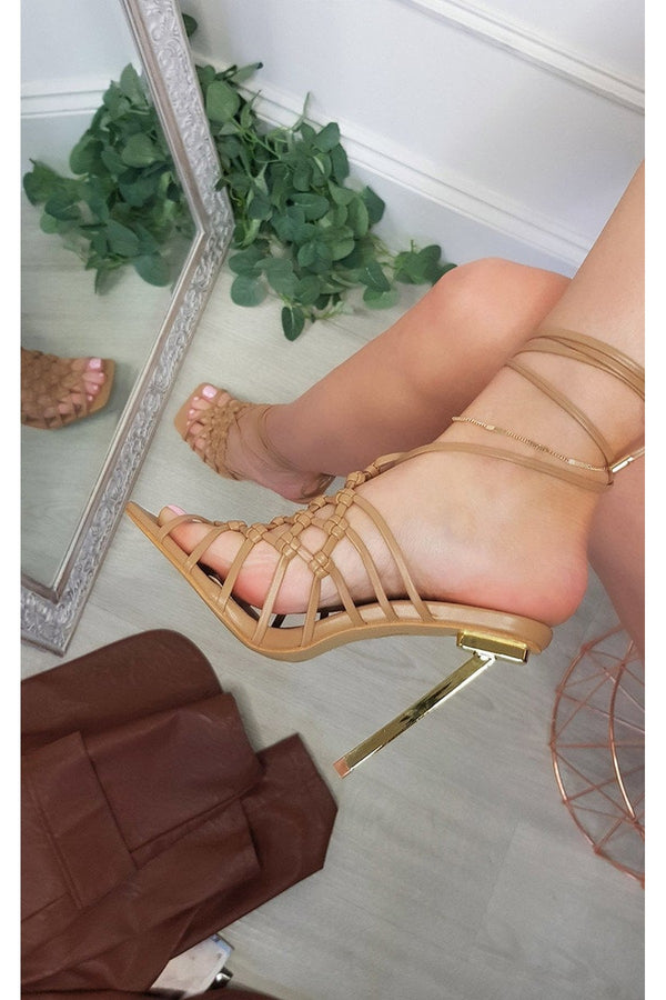 Lorena Strappy Heels - Mocha