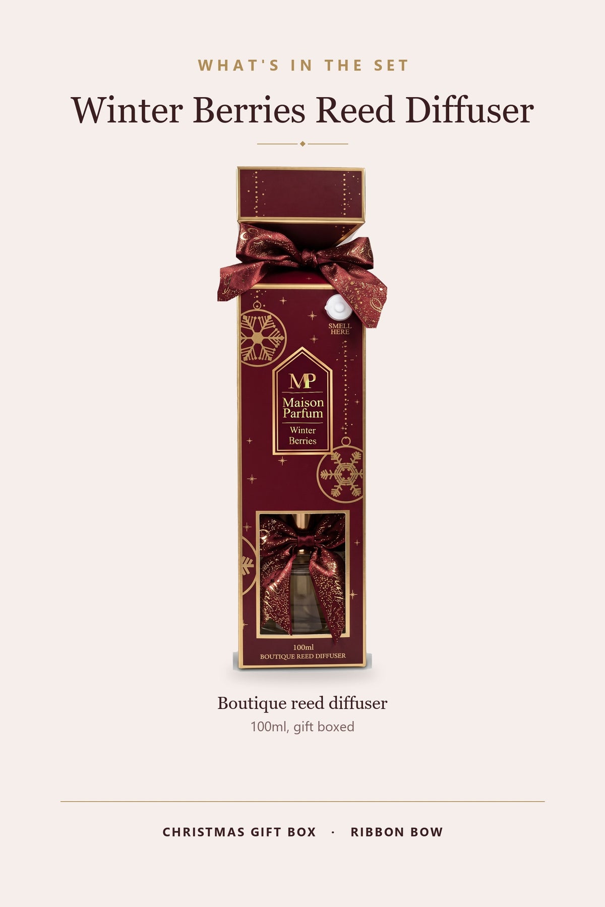 Maison Parfum Christmas Reed Diffuser Gift Box 100ml
