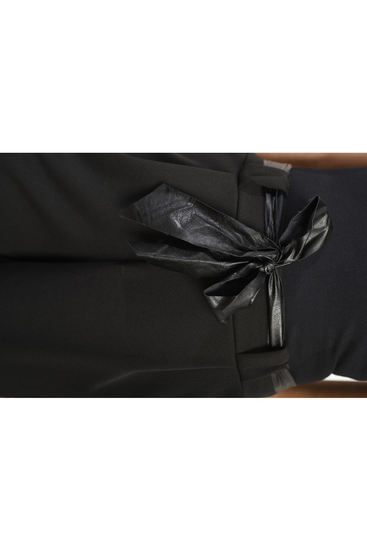 Mariana Belted High Waist Wide Leg Trouser - Black