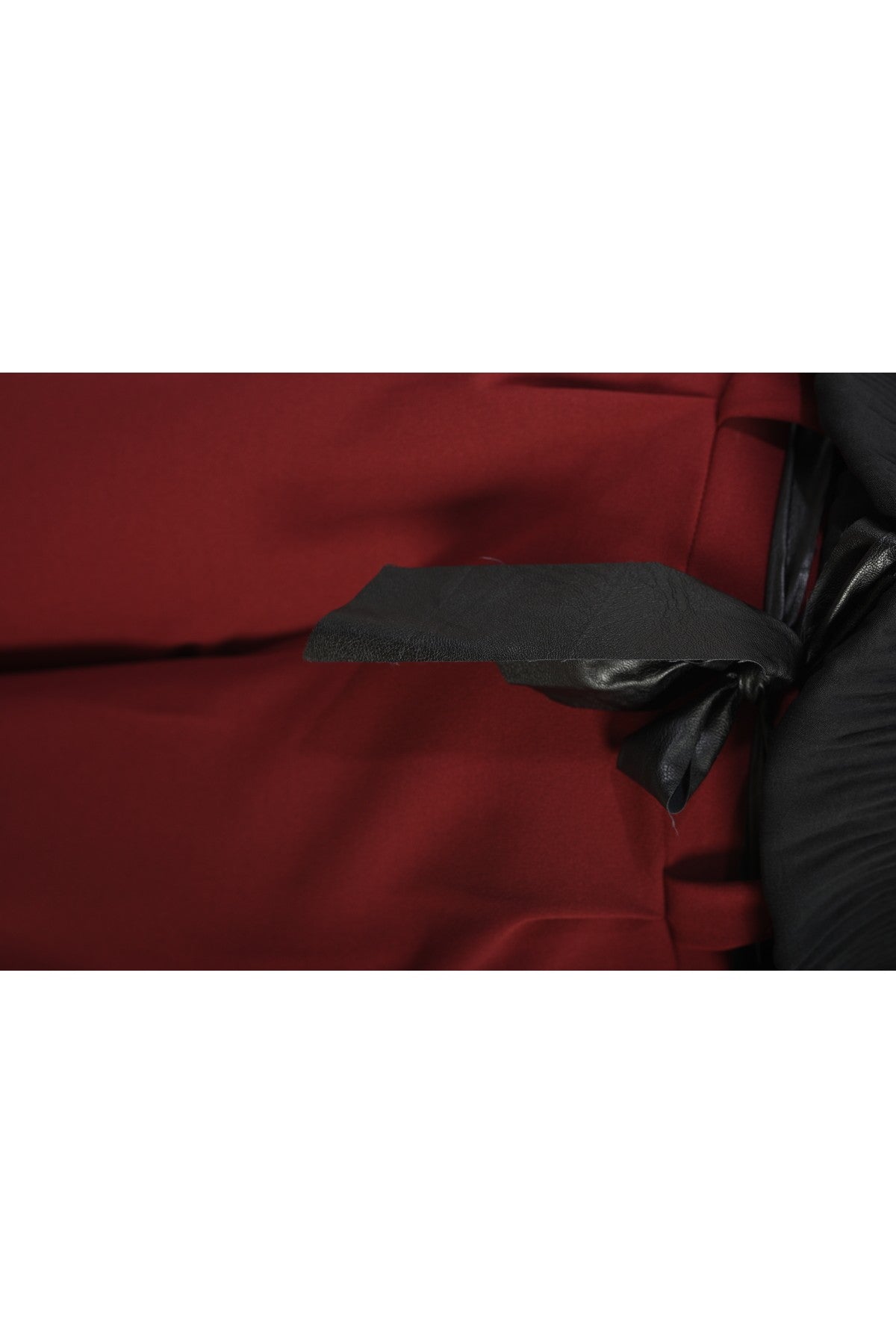 Mariana Belted High Waist Wide Leg Trouser - Bordeaux