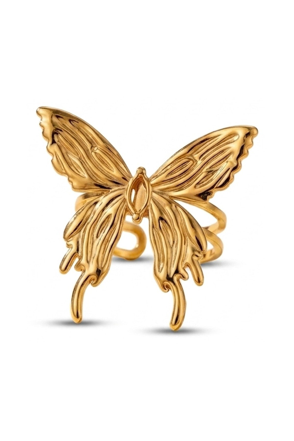 Peran Butterfly Statement Ring - Gold_wb