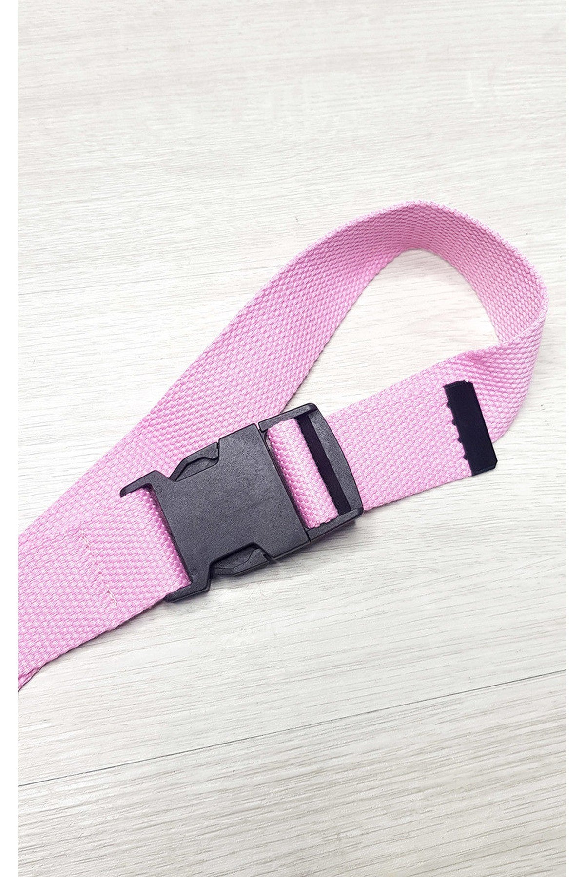 Ally Fabric Buckle Belt - Pink