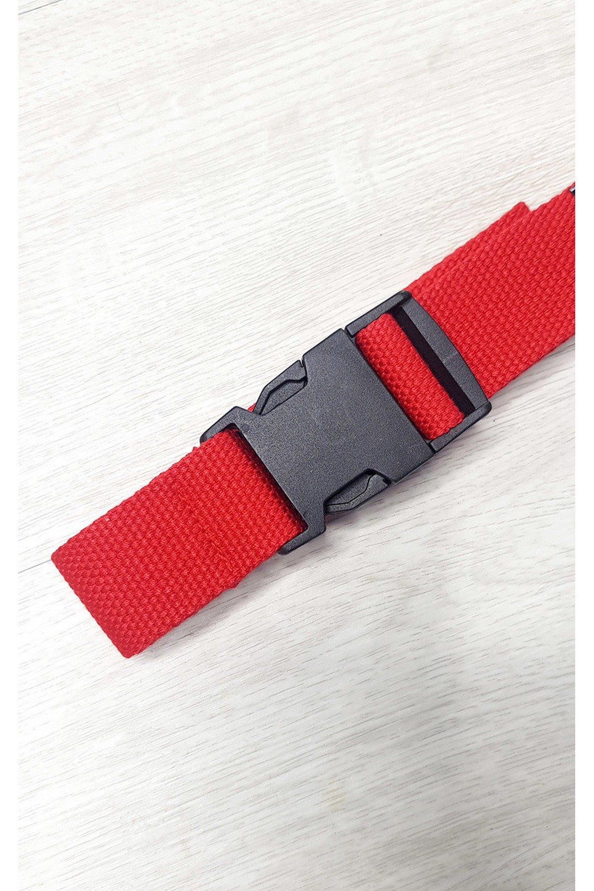 Ally Fabric Buckle Belt - Red