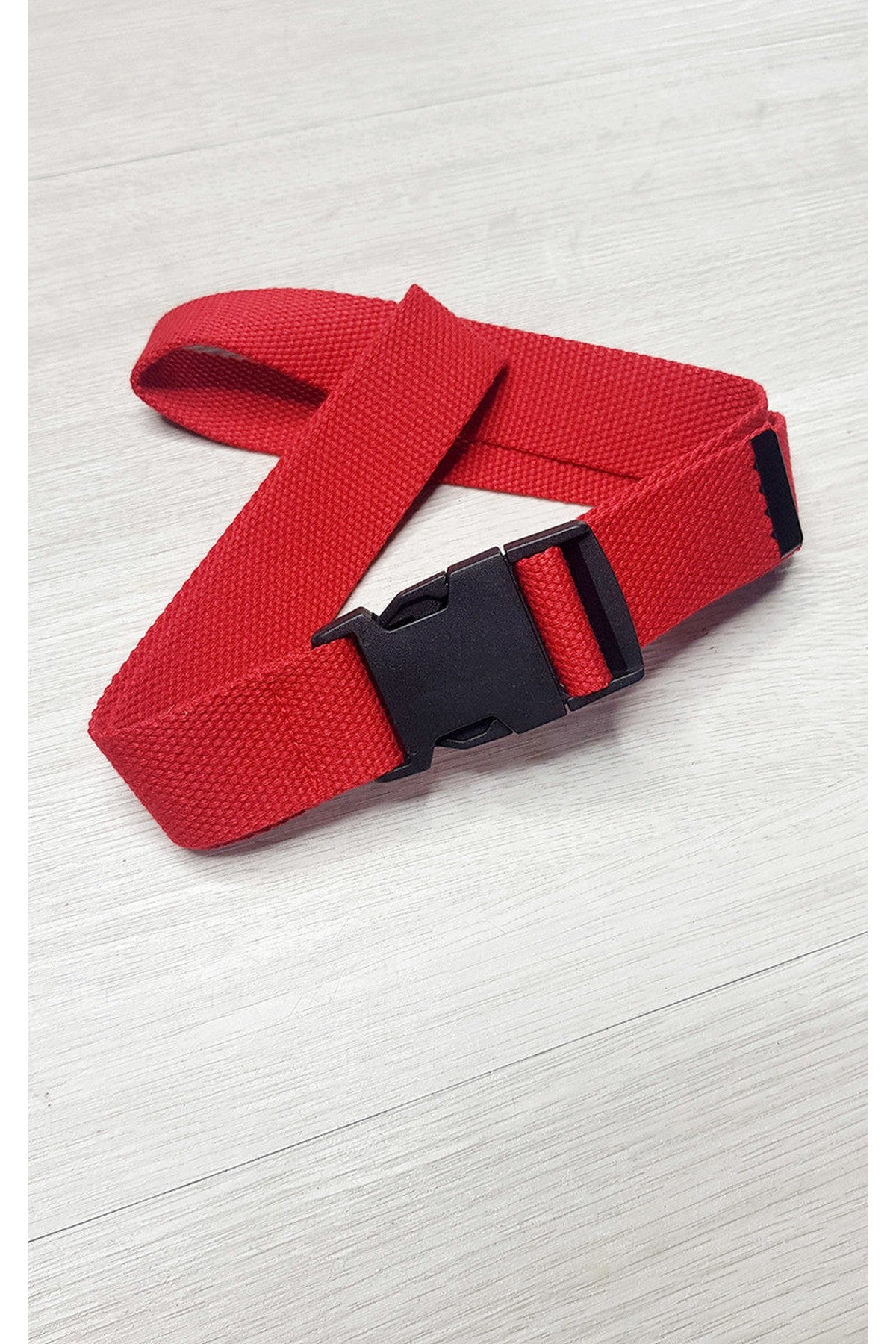 Ally Fabric Buckle Belt - Red