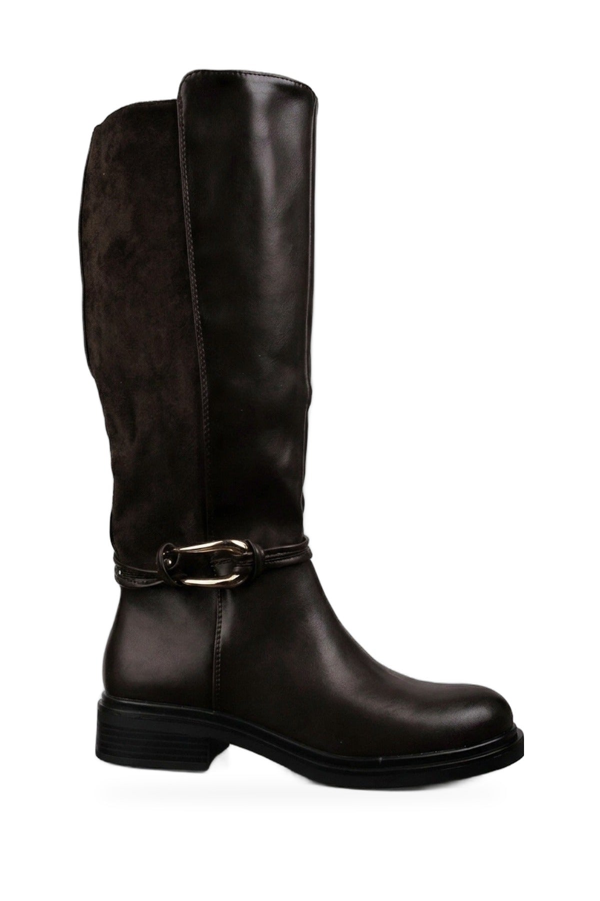 Saoirse Knee High Boots - Brown
