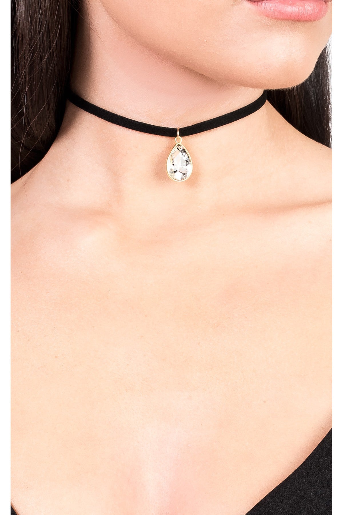 Kyla Gem Choker - Silver