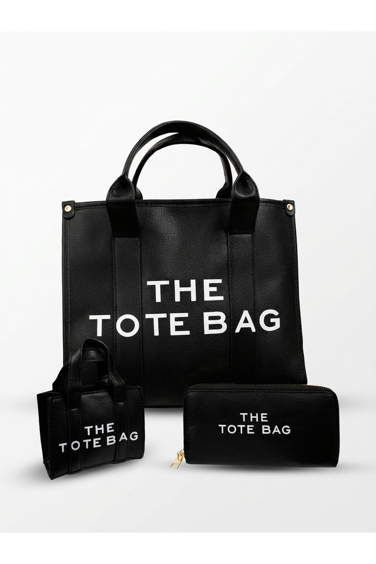 Sophia Tote Bag Set - Black