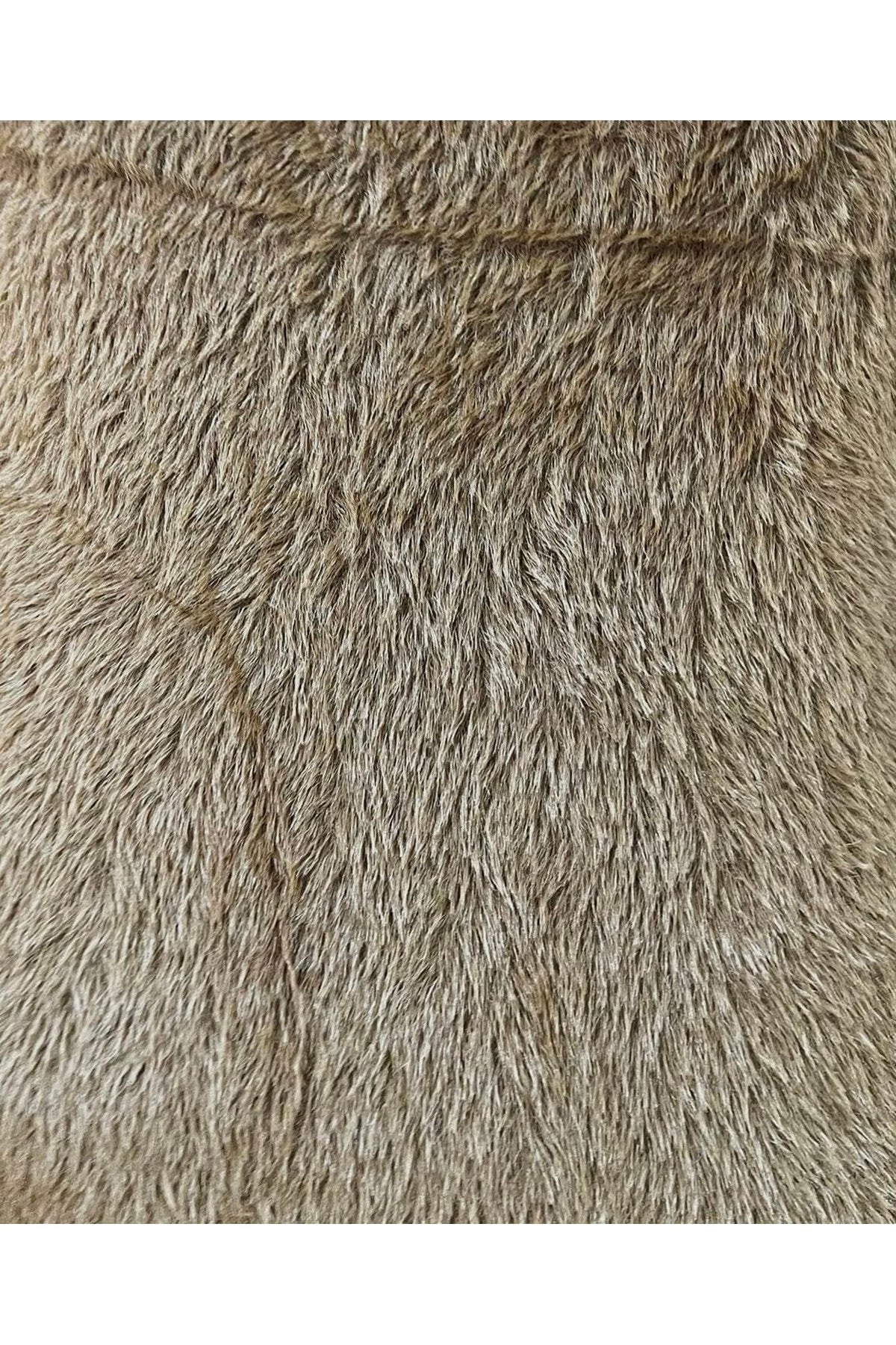 Stella Fitted Long Sleeve Fluffy Knitted Top - Camel