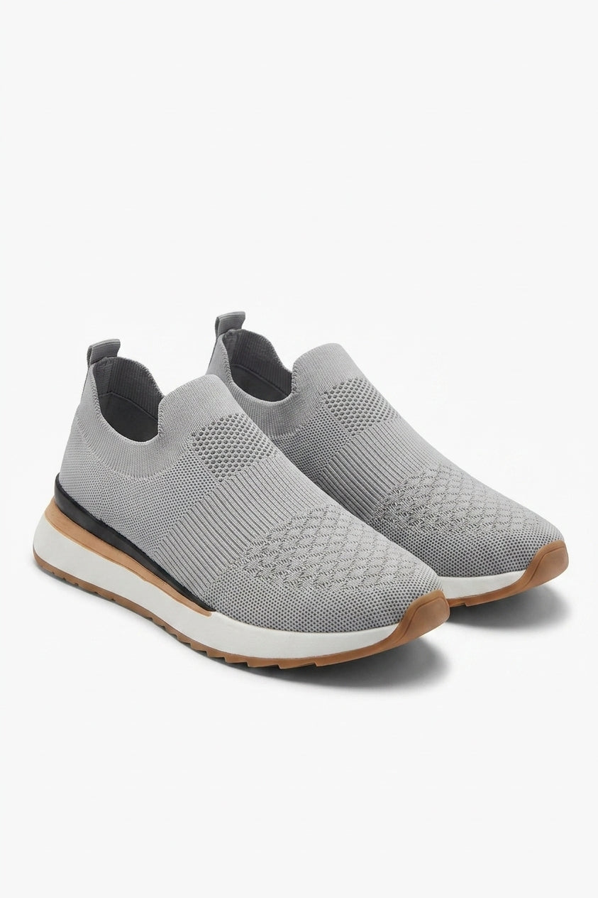 Mikayla Summer Sock Trainers - Grey_wb