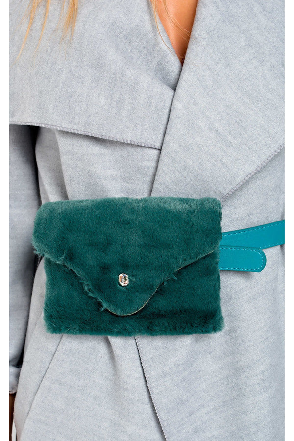 Evie Faux Fur Belt Purse