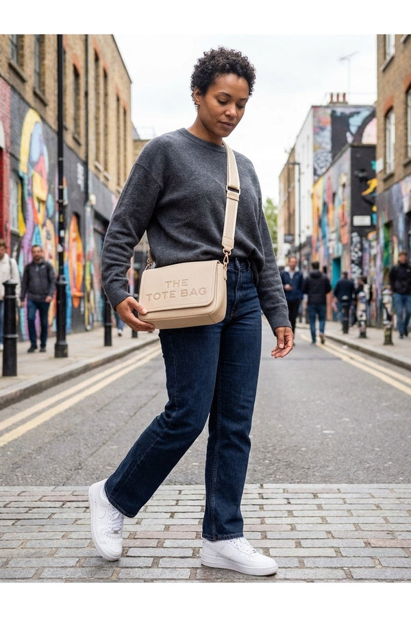 Mia Mini Crossbody Bag - Beige