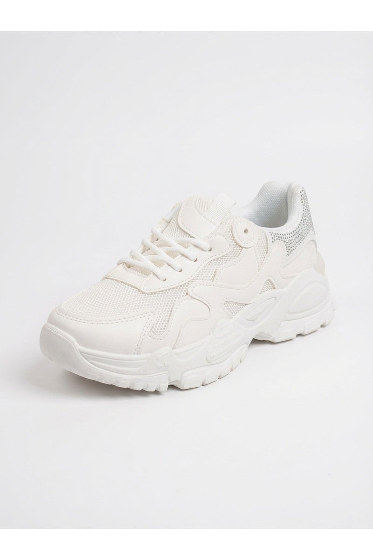 Ivy Studded Chunky Trainers - White