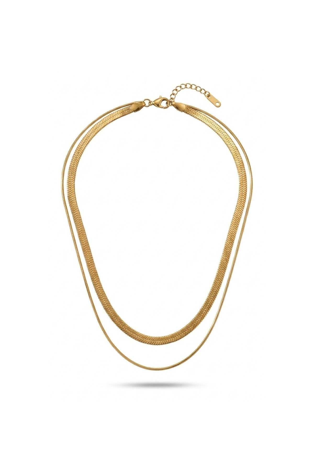 Yala Double Layered Necklace Luxe - Gold_wb