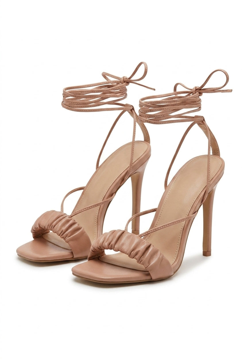 Zizi Strappy Mule Heels - Rose_wb