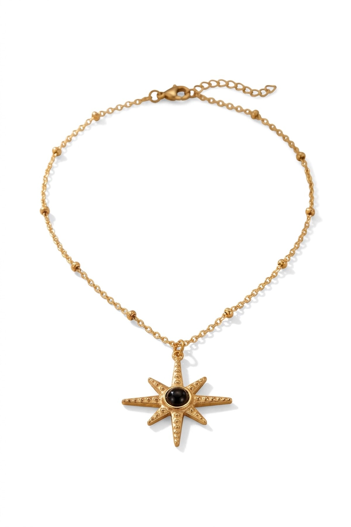 Gaia Gold Tone Starburst Pendant Necklace packshot