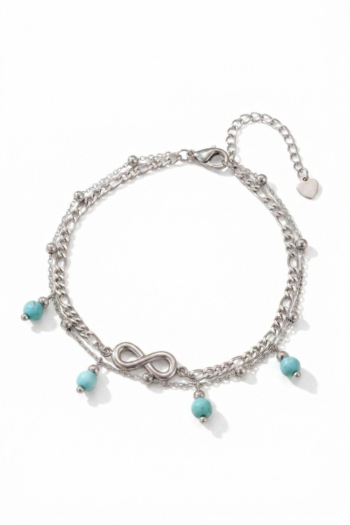 Dilara Layered Infinity Symbol Anklet packshot