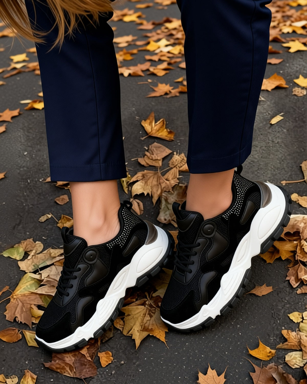 Ivy Studded Chunky Trainers