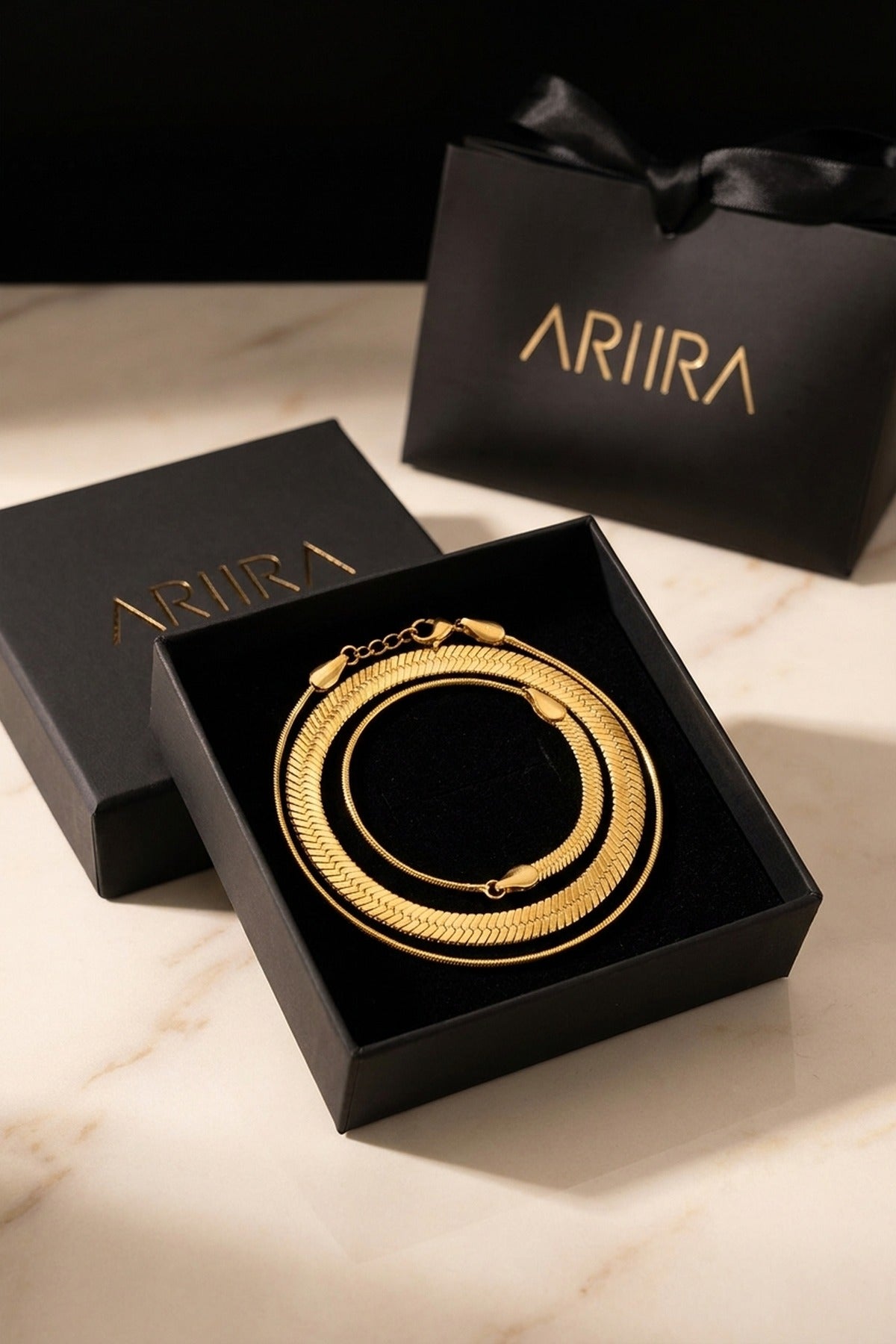 Gold Yala Double Layered Necklace Luxe