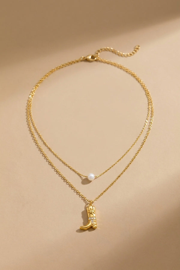 gold Brigitte Layered Pearl
