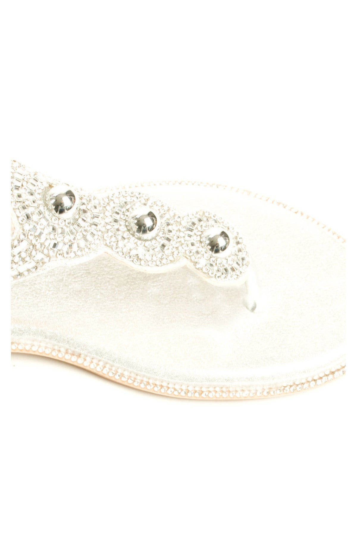 Orlagh Diamante Embellished Sandals - SILVER