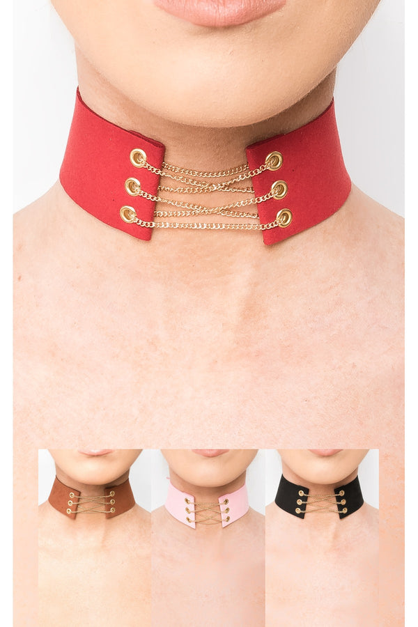 Kris Corset Choker - BLACK