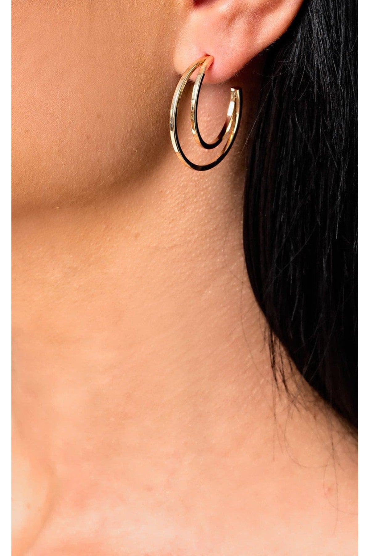 Kylee Double Hooped Earrings - GOLD