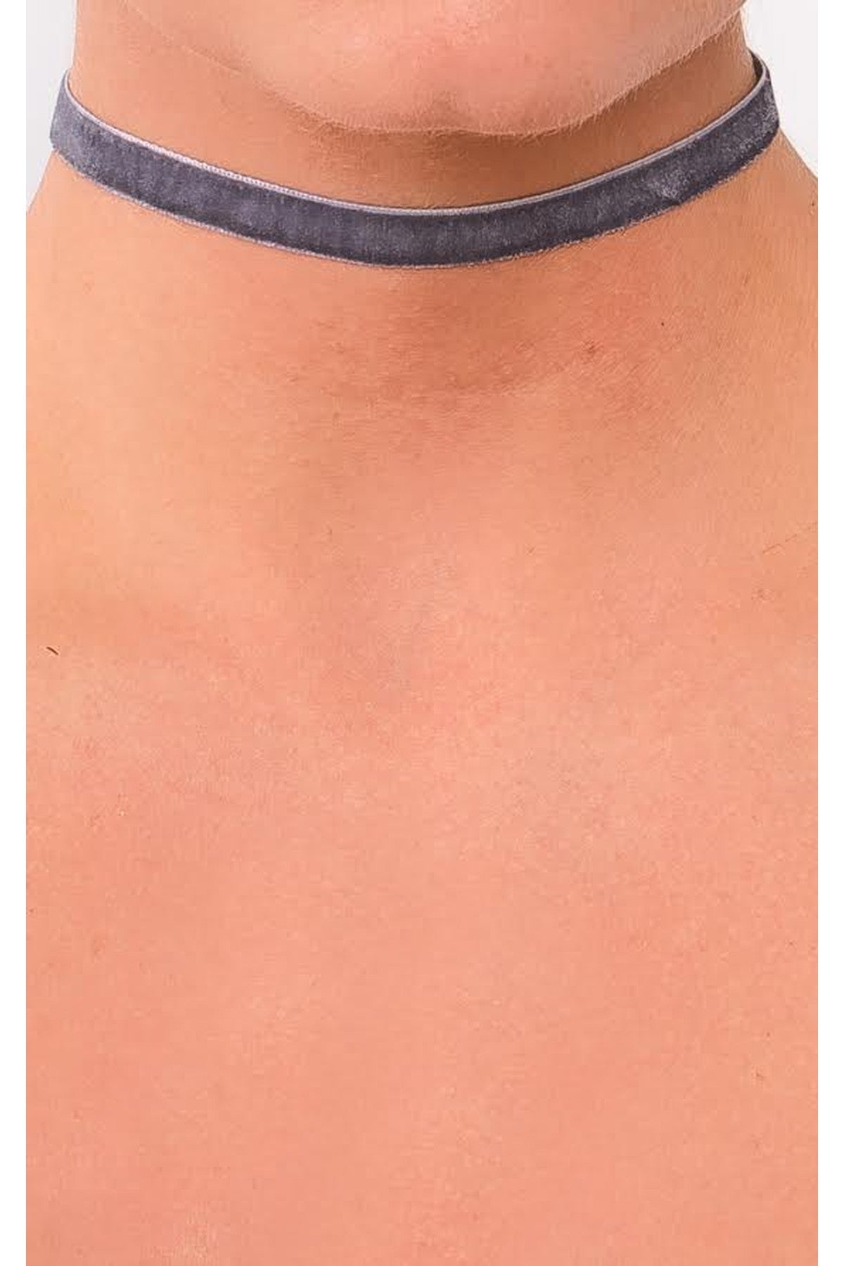 Lidia Suede Choker - GREY