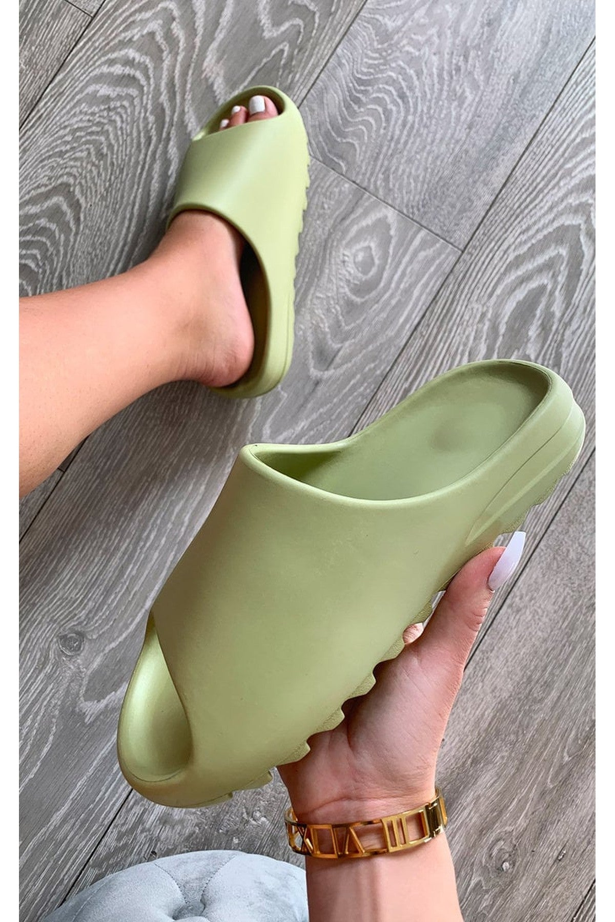 Lou Slip On Sandals - KHAKI