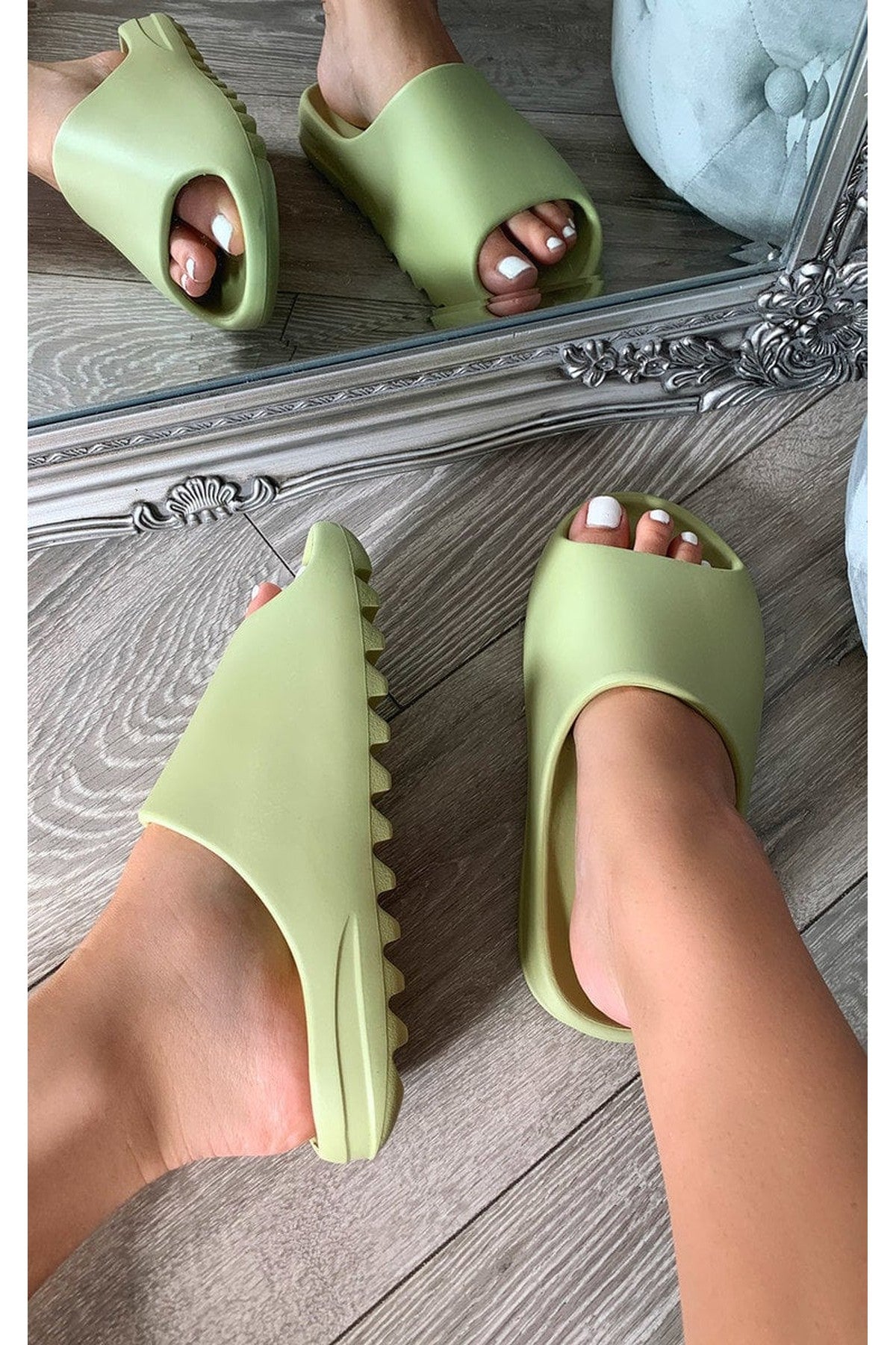 Lou Slip On Sandals - KHAKI