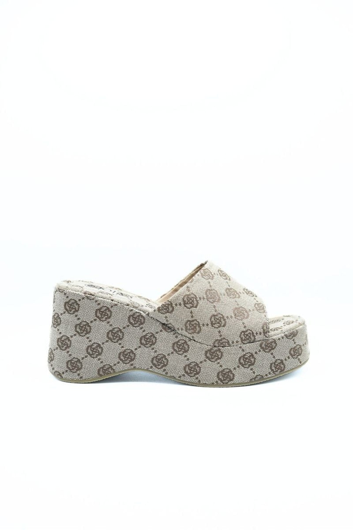 Alessia Slip On Wedge Heel Sandal - Flower