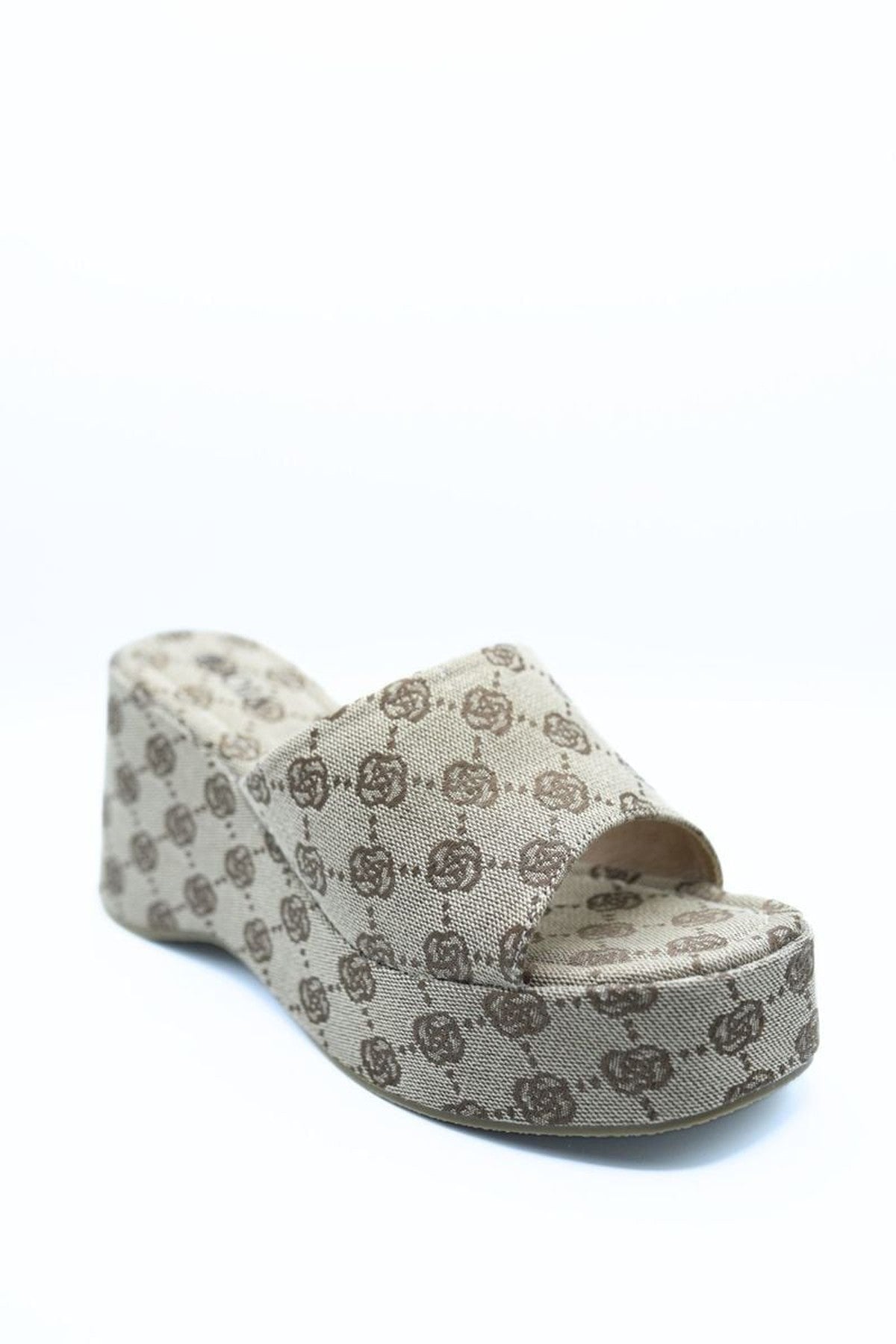 Alessia Slip On Wedge Heel Sandal - Flower