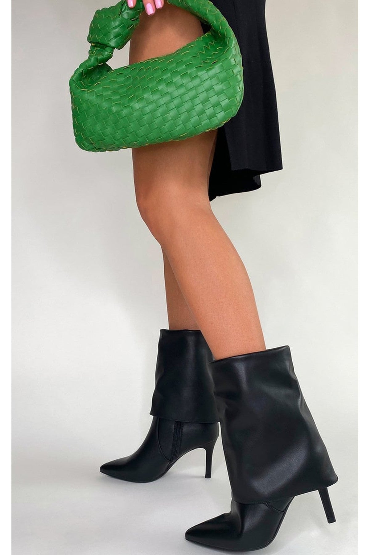Aurora Heeled Ankle Boots - Black